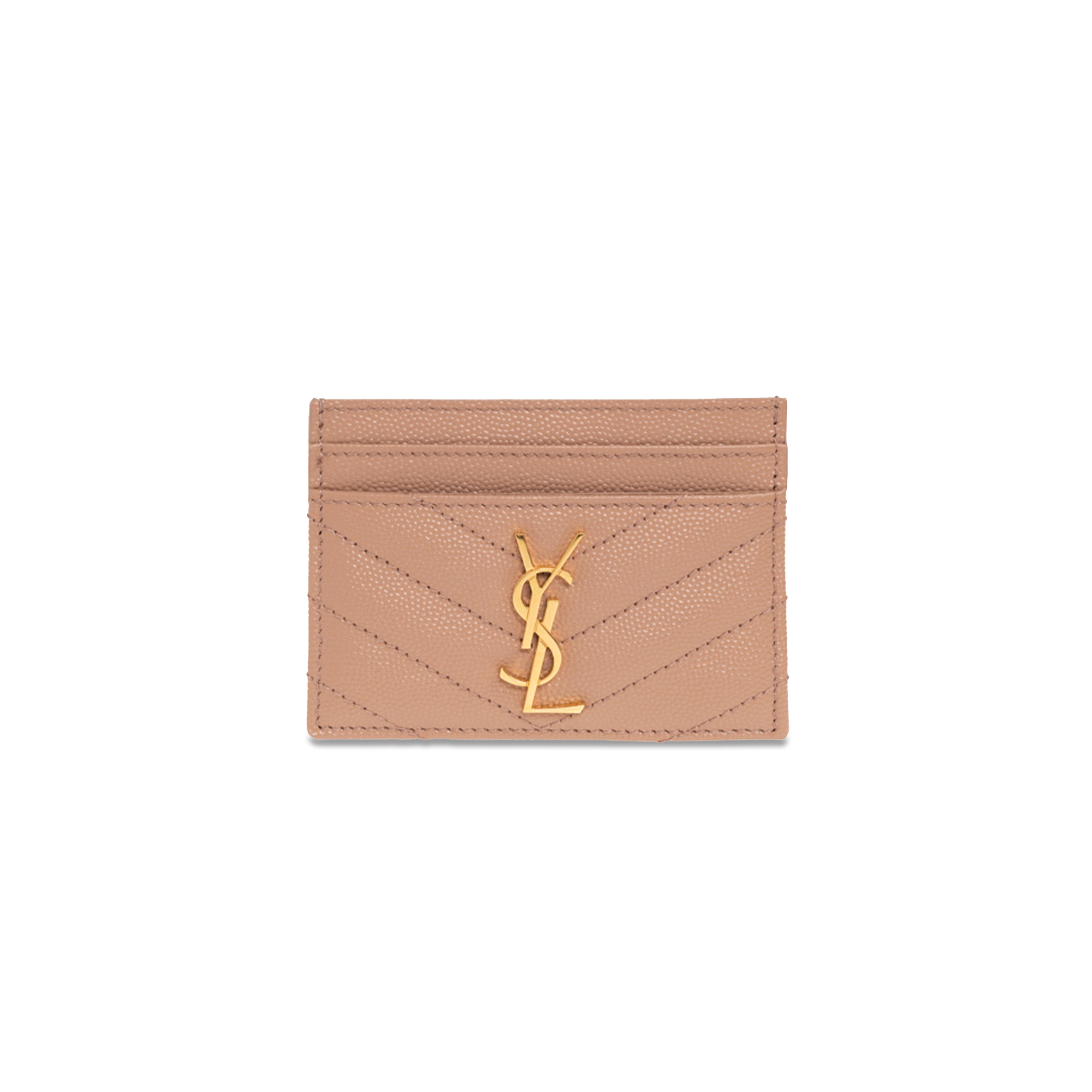 YSL CASSANDRE MATELASSÉ CARD CASE IN GRAIN DE POUDRE LEATHER 423291BOW019830 (10.5*7.5*0.5cm)